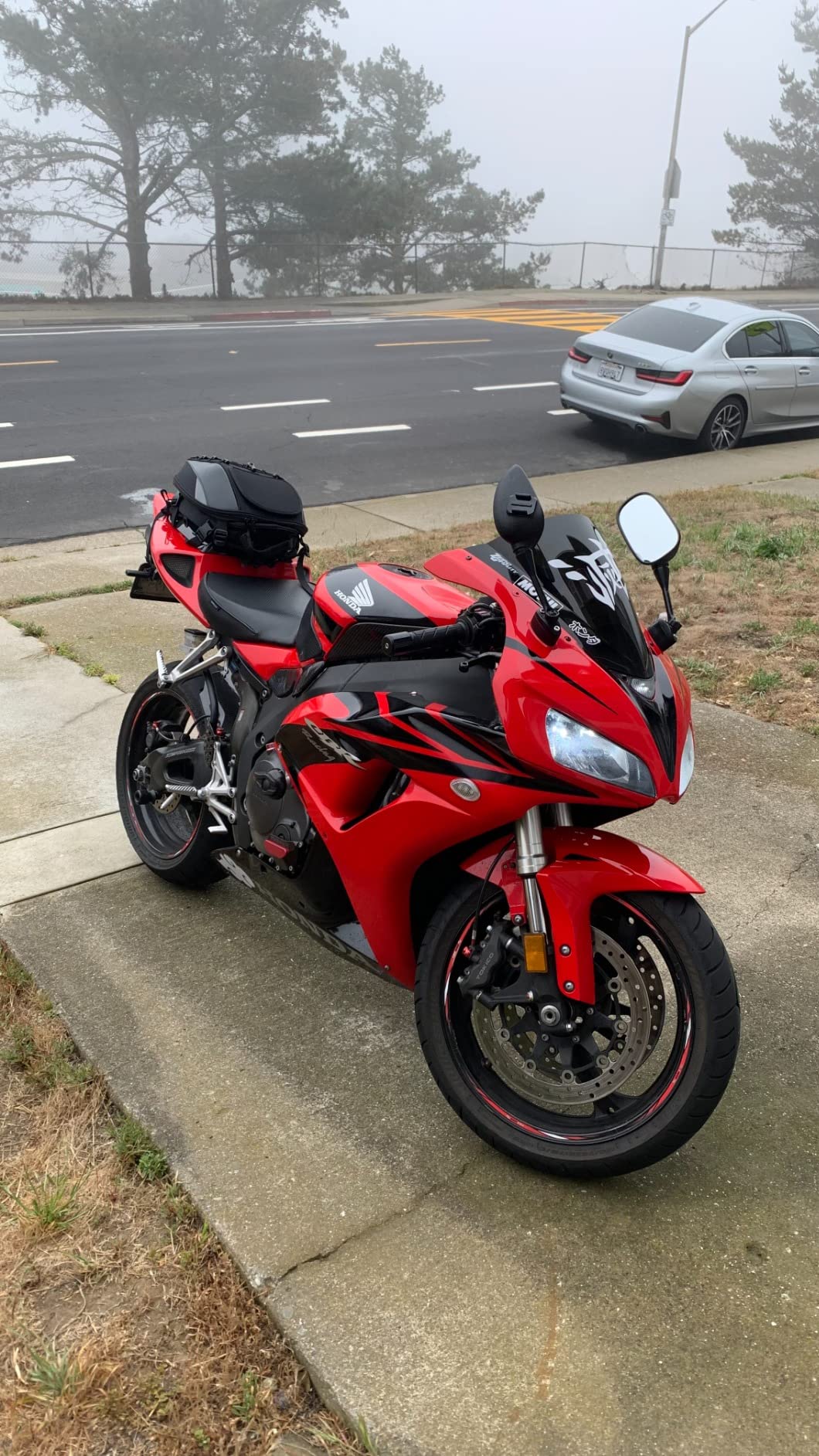 Motorcycle Tail Bag,Waterproof Seat Bag,Dual Use Backpack With Cargo Net customer photo 2