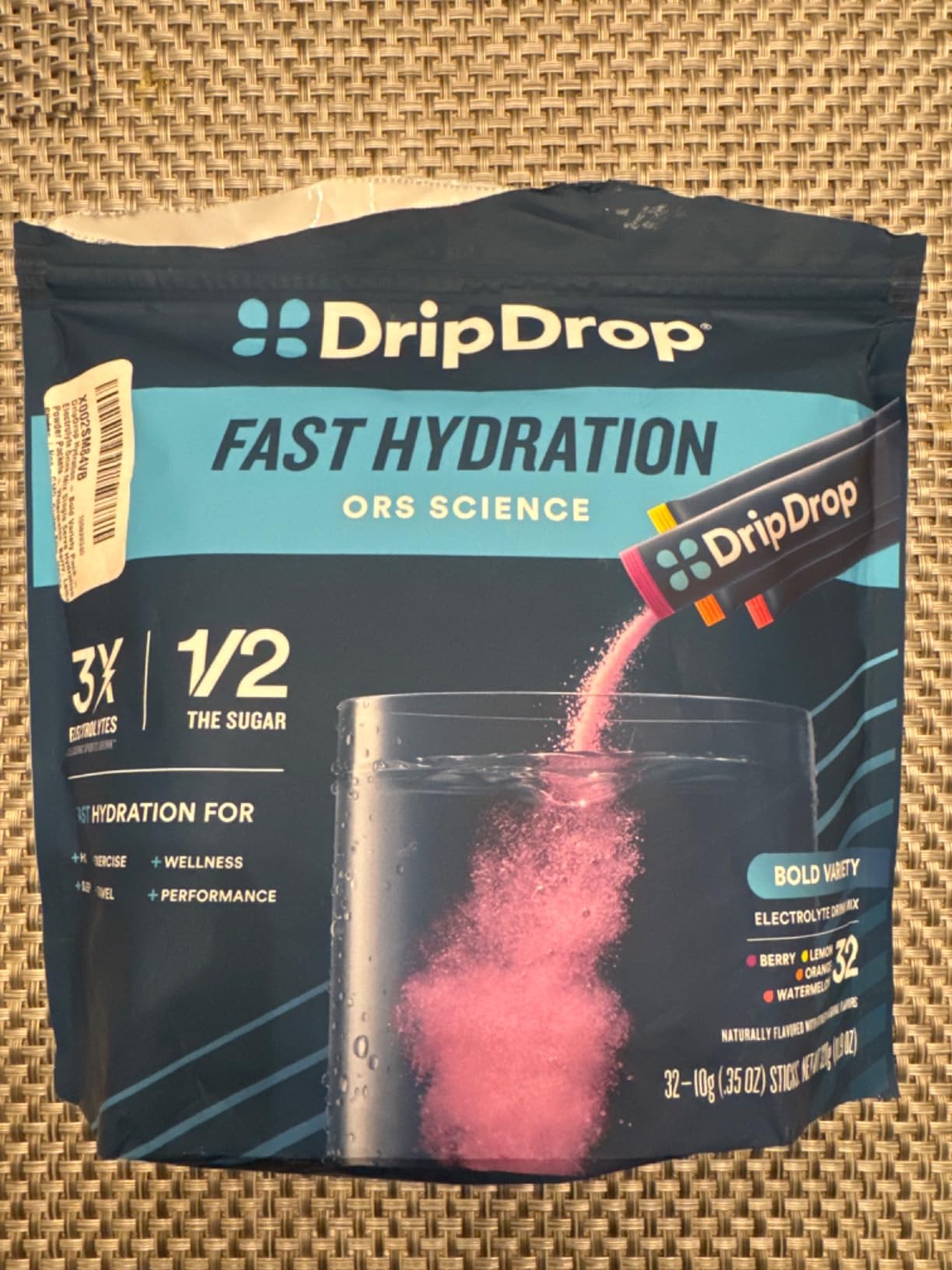 DripDrop Hydration Bold Variety Pack, Electrolyte Packets, 32 Count customer photo 2
