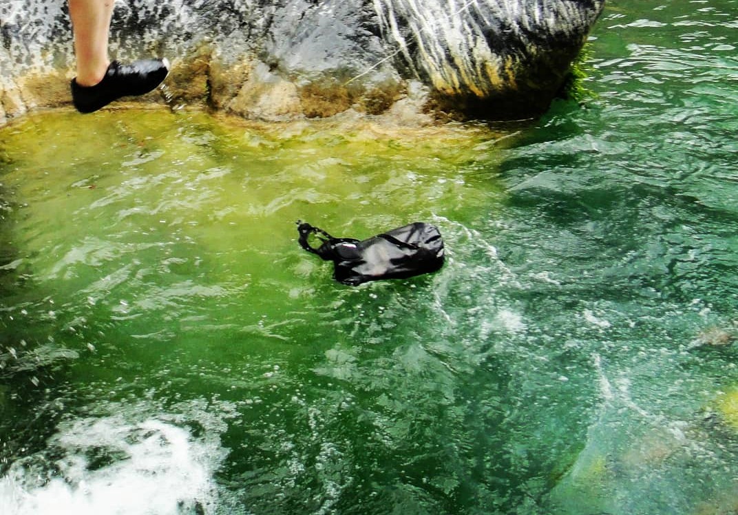 Pelican ExoDry 30L Large Drybag - Waterproof - Backpack-Type Shoulder Straps - Thick & Lightweight - Roll Top Compression - Keeps Gear Dry for Kayaking, Rafting and Fishing - Black customer photo 2