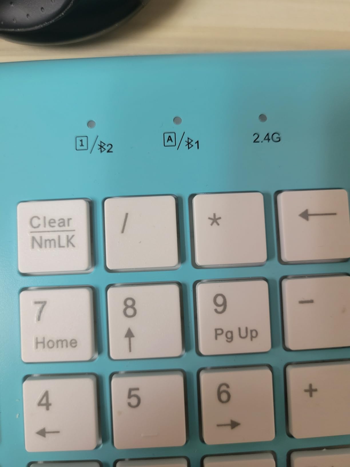 JOYACCESS Wireless Bluetooth Keyboard for Mac,Ergonomic Multi-Device Keyboard with Number Pad, Compatible with MacBook Pro/Air, iMac,iPhone,iPad, iOS, Android, Windows, Turquoise customer photo 1