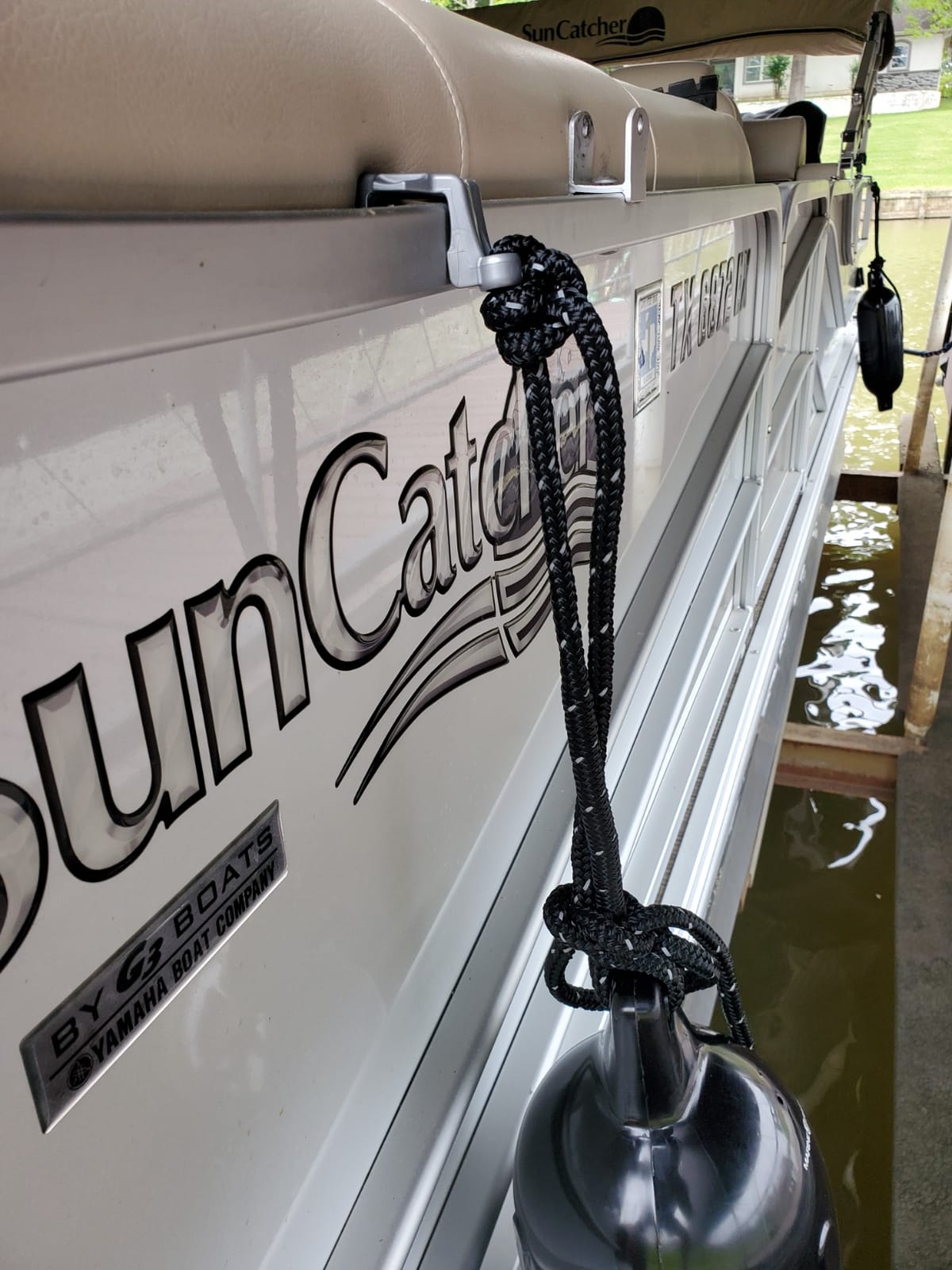 Boat Bumper Clips, Pontoon Boat Fender Clips for Docking, Pontoon Boat Square Rail Fender Hangers/Adjusters/Clips Work with Pontoon Bumpers for Docking customer photo 2