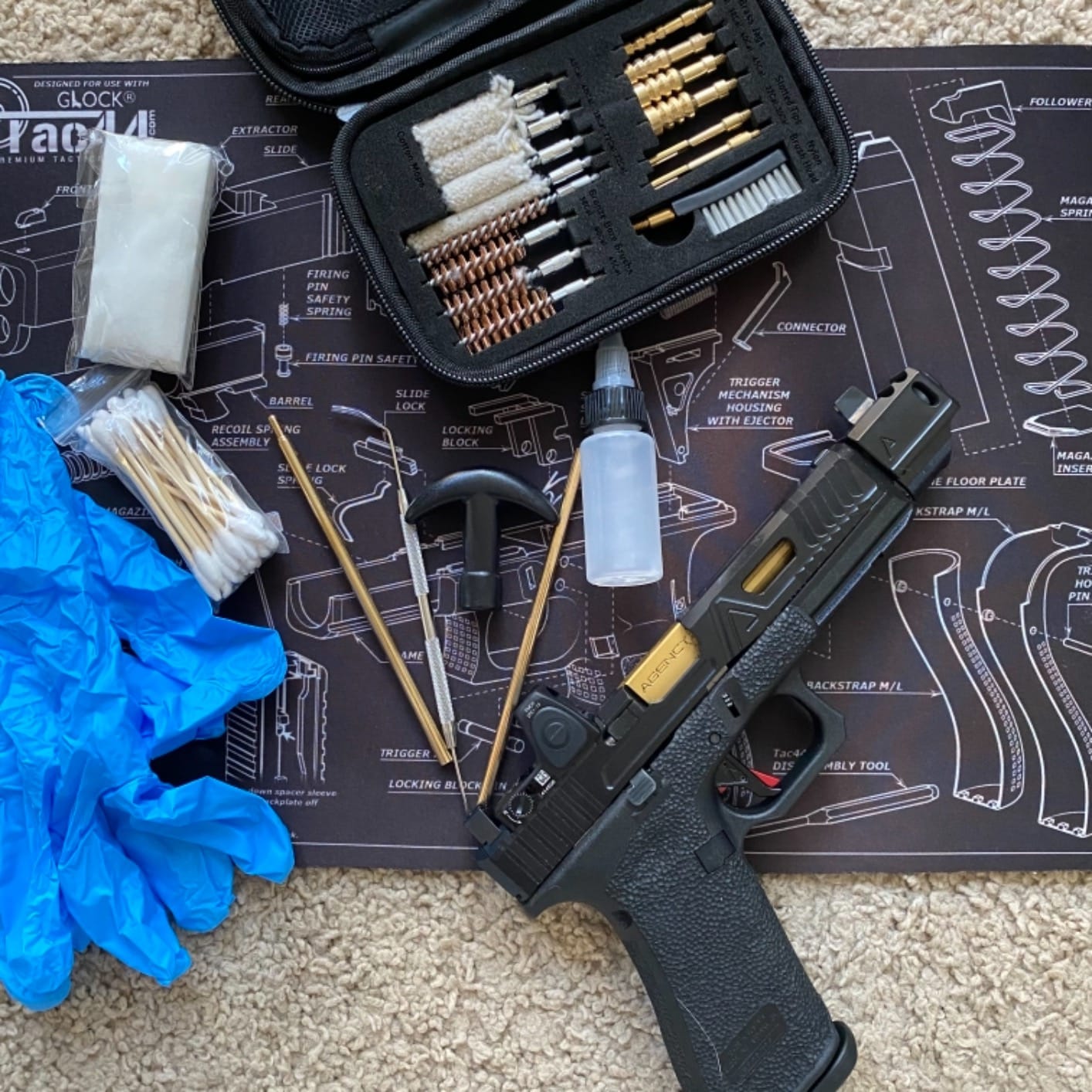 Gun Cleaning Kit Universal Handgun Cleaning Kit 25 in 1 Pistol Cleaning Kit for .22 .357/.38/9mm .40 .45 Caliber Gun Brush Tools Gun Accessories customer photo 2