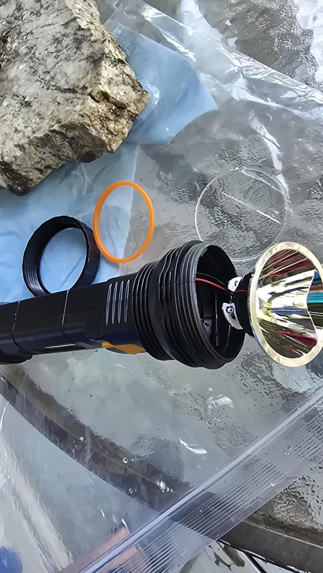 E-SHIDAI Solar Flashlight, Rechargeable flashlights for Camping, Home | Solar Power And Rehargeable ,Emergency Survival Flashlight for Disaster weather and other power outage scenarios customer photo 2