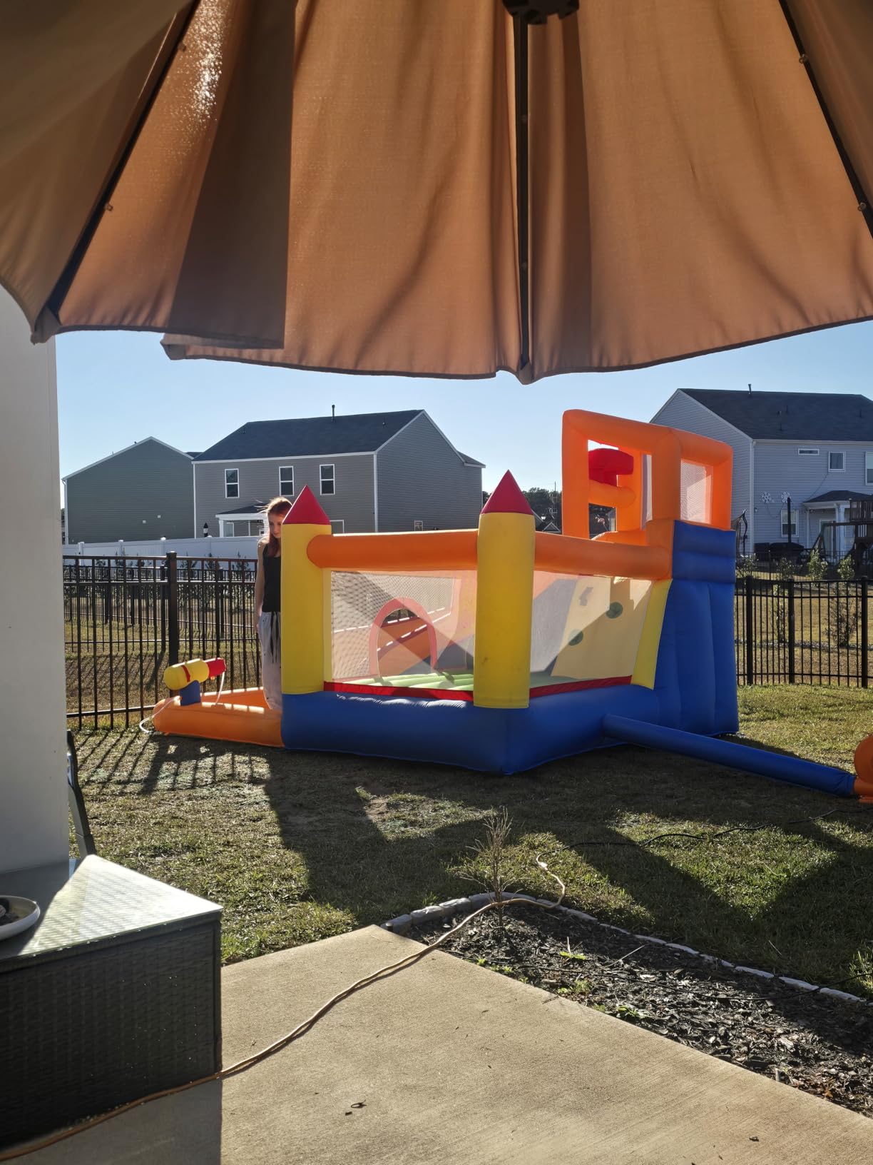HuaKastro Inflatable Water Slide Bounce House for Kids with Pool, 5-in-1 Indoor/Outdoor Blow Up Play Center for Climbing, Sliding, Jumping & Splashing Fun, Blower Included customer photo 2