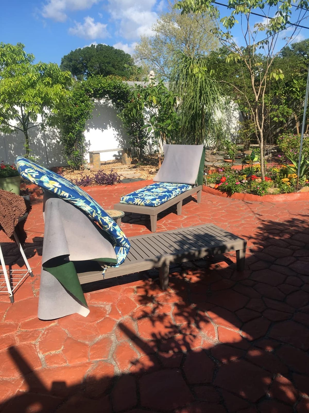 BLUU Chaise Lounge Outdoor | Lounge Chairs for Outside|Adjustable with 5 Positions| Wood Texture Design | Waterproof | Easy to Assemble | Max Weight 330 lbs| Pool Lounge Chairs| Set of 2 customer photo 2