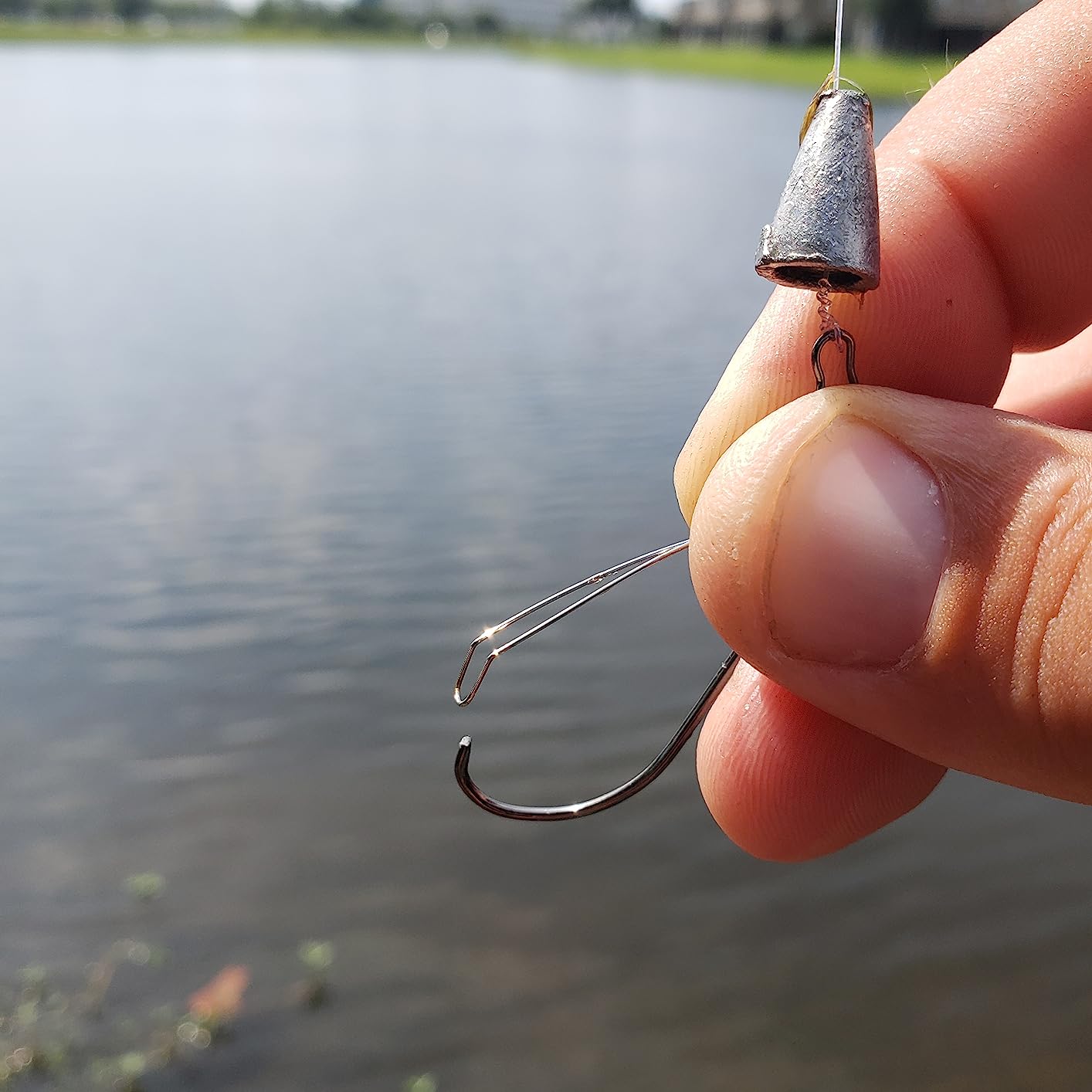 Sumind Weedless Wacky Rig Hooks Bass Carbon Steel Fishing Hook | Worm Rig Hooks with Long Shank, Wire Weed Guard for Bass Fishing, Wacky Neko Texas Carolina Rigs customer photo 1