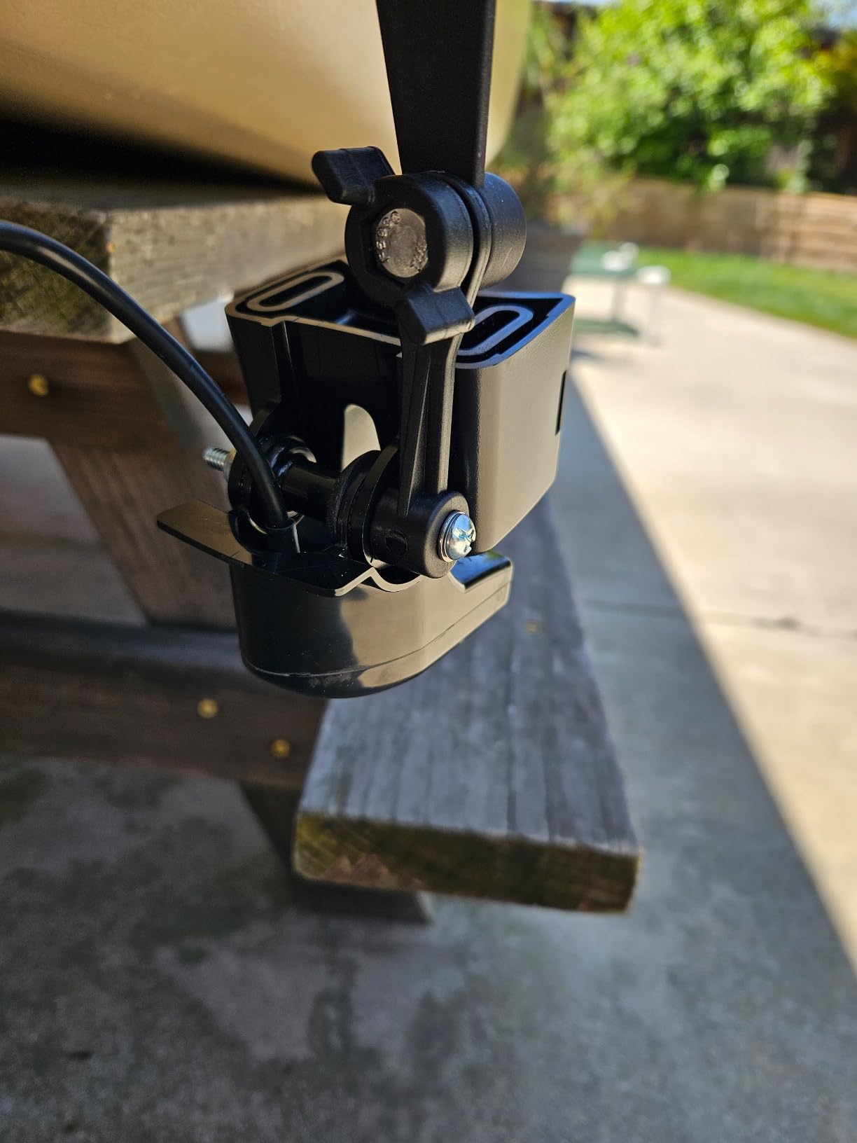 Fish Finder Track Mount with Transducer Mounting Arm for Kayak Boat | 1.5