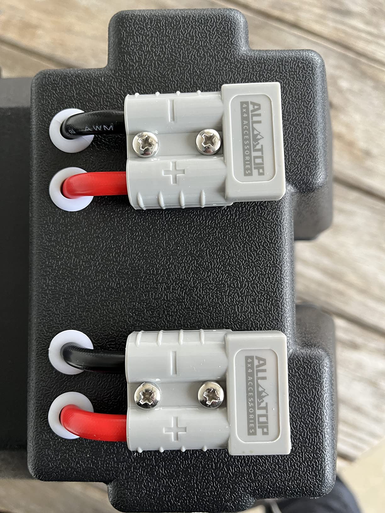 ALL-TOP Smart Battery Box, 12V Marine Case w/ 50AMP Connectors, Multi Ports & Circuit Breaker for Trolling Motor, RV & Solar Panel, Battery Not Included customer photo 2