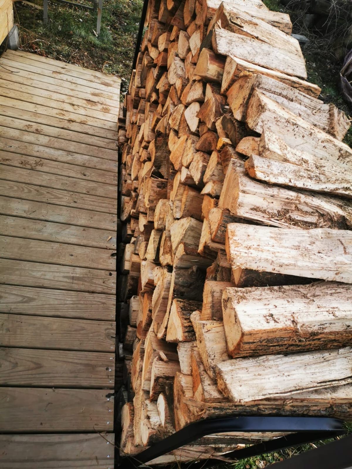 WALMANN 4ft Firewood Log Rack with Cover Outdoor, Heavy Duty Firewood Rack customer photo 1