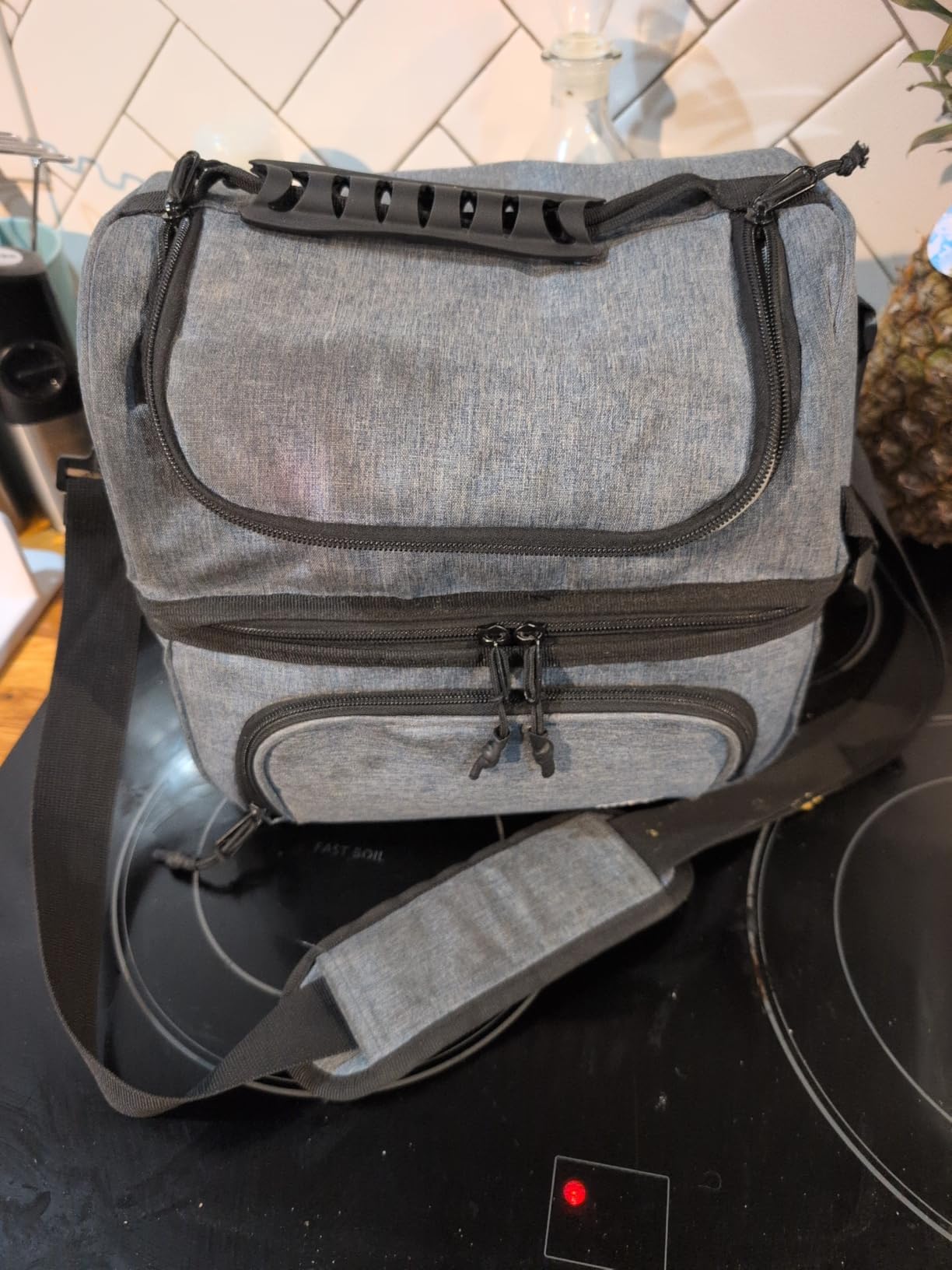 MIER Lunch Box for Men Dual Compartment Adult Lunch Bag for Work Army Green customer photo 1
