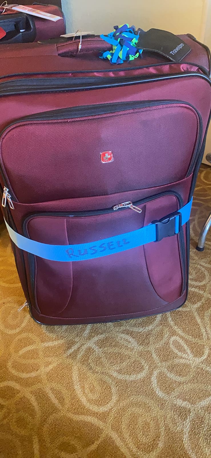 2 Pack Suitcase Belts, Adjustable Luggage Straps, Bright Colors Travel Packing Straps with Quick Release Buckle (Rainbow) customer photo 2