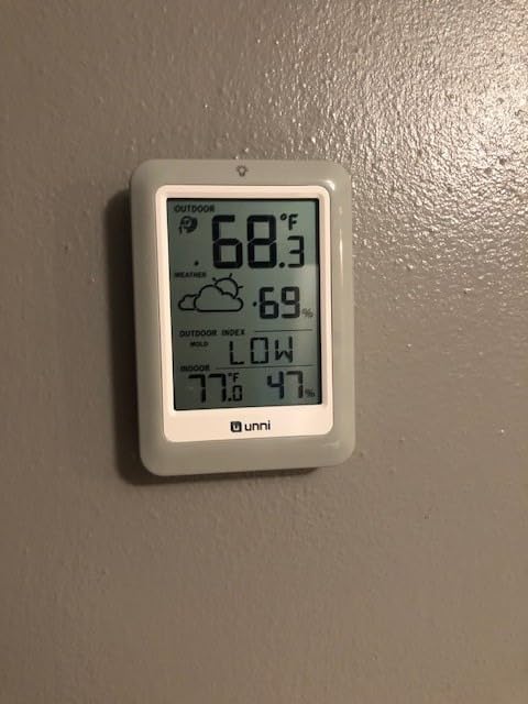 Indoor Outdoor Thermometer Hygrometer Wireless Weather Station, Temperature Humidity Monitor Battery Powered Inside Outside Thermometers with 330ft Range Remote Sensor and Backlight Display customer photo 1