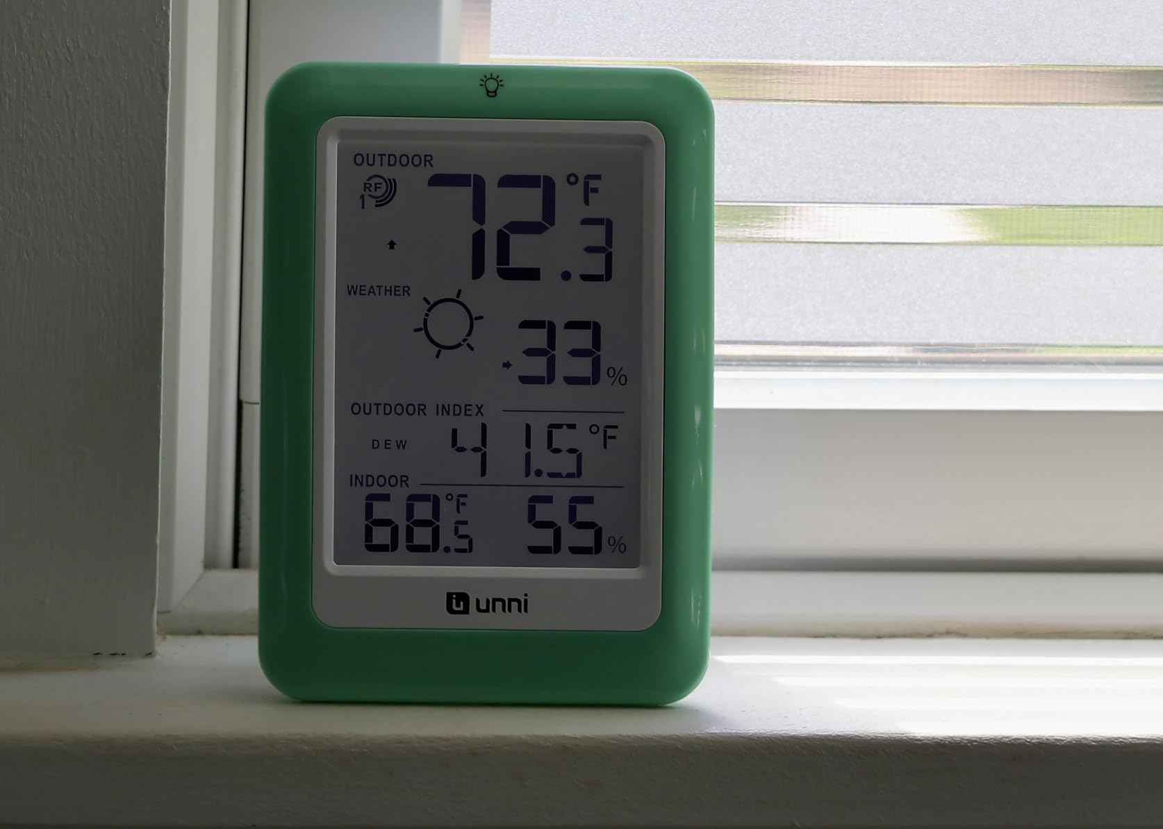 Indoor Outdoor Thermometer Hygrometer Wireless Weather Station, Temperature Humidity Monitor Battery Powered Inside Outside Thermometers with 330ft Range Remote Sensor and Backlight Display customer photo 2