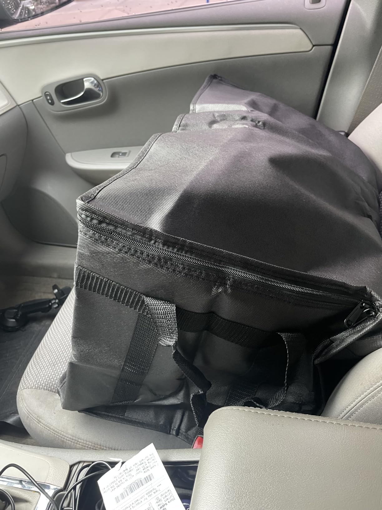 Insulated Food Delivery Bag, XXXL Insulated Reusable Grocery Cooler/Hot Bags, Tote Bag for Shopping/Travel/Doordash, Catering Bag Doordash 22x14x13, Black, 1-Pack customer photo 2