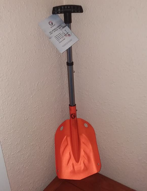 G2 Backcountry Lightweight Telescopic Avalanche Snow Shovel, Storage Down to 13 inch, Durable Aluminum Alloy Material, ABS Anti-Slip Proof Handle, Compact Storage Size (Grey) customer photo 1