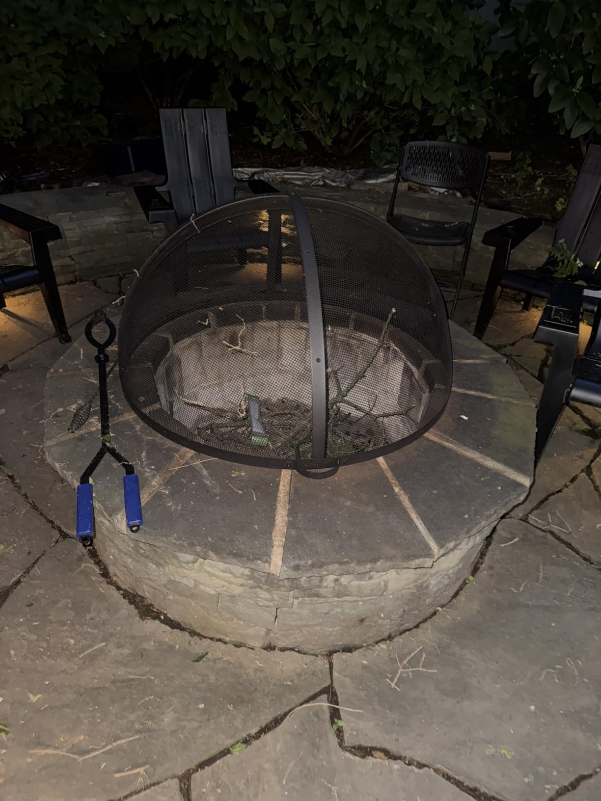WeCooper Outdoor Fire Pit Spark Screen Cover,36