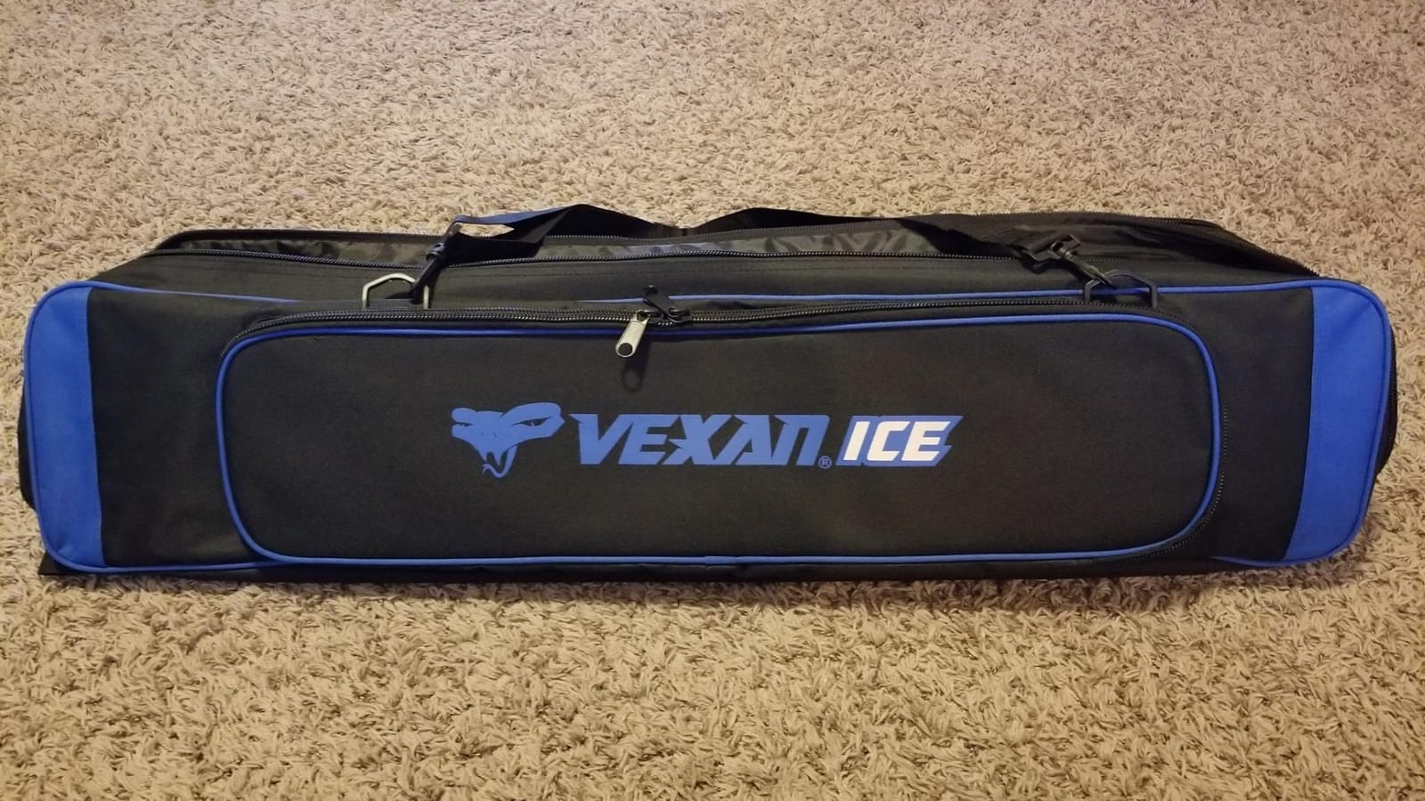 Vexan Ice Fishing Rod Case – Water-Resistant Travel Rod & Reel Case with Hard Shell Tube, Spinning Rod & Tip-Up Storage – Fishing Pole Bag for Travel – Fits 8 Setups - 36