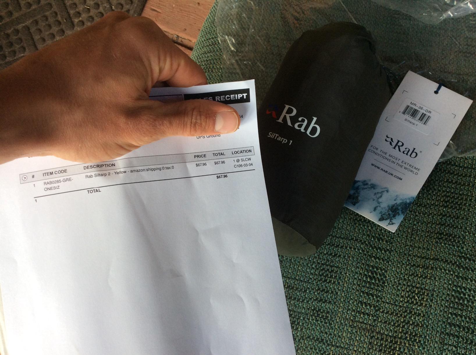 Rab Siltarp 1 Shelter - Horizon - One Size | 1-Person, Waterproof, Lightweight Tarp for Camping & Backpacking customer photo 1