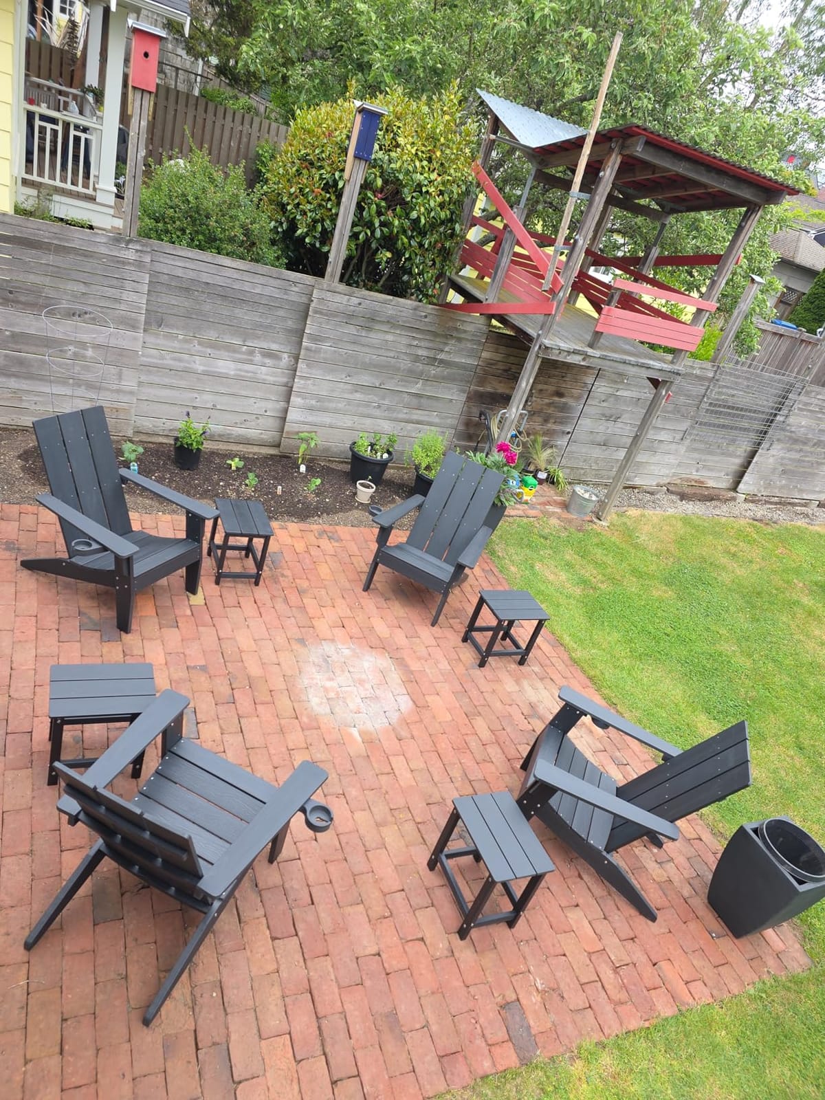MXIMU Adirondack Chairs Set of 4, 450lb Capacity & 33in Tall Backrest customer photo 2