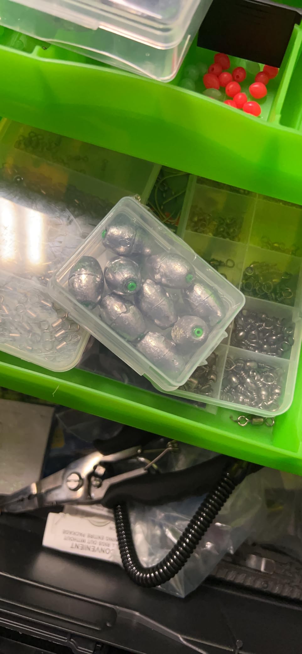 Atibin Removable Egg Lead Fishing Sinkers Saltwater Fishing Oval Sinkers Shot Drop Weight Sinker Set 1/10oz-10oz customer photo 1