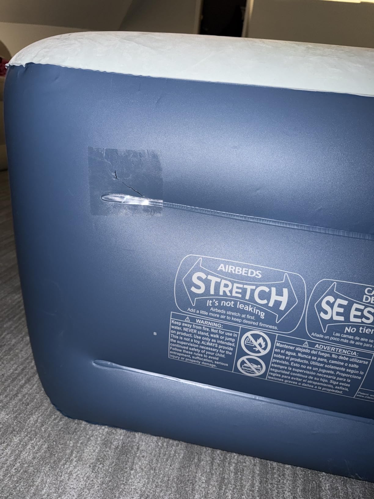 Flex Seal Patch & Repair Kit for Air Mattresses, Rafts, Pool Toys - 2 Clear Patches, Smooth PVC customer photo 1