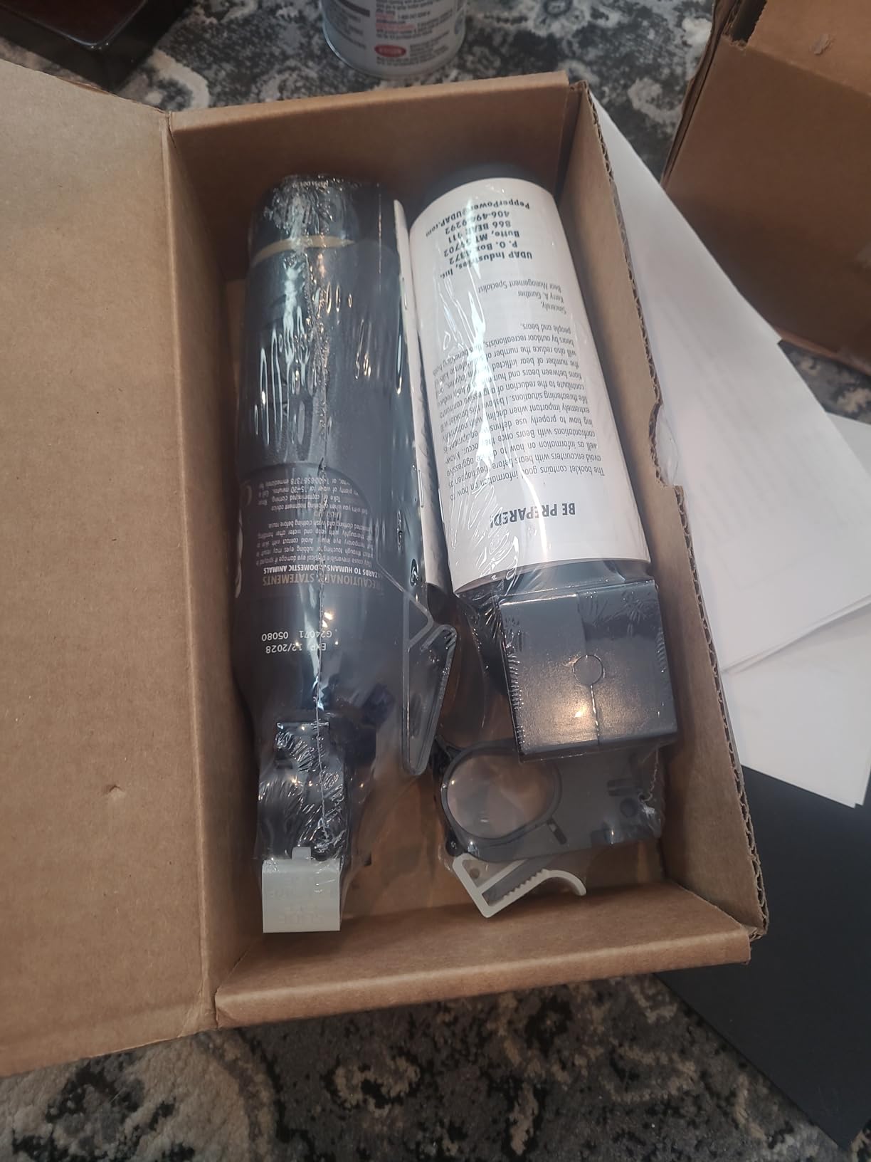 Griz Guard 260GG2 Bear Spray W/Holster 40 ft Range, Max Strength, EPA-Registered Spray for Bears, Mountain Lions, Coyotes, Dogs, & Moose, Outdoor Hiking & Camping Protection, Glow Safety, 9.2oz, 2PK customer photo 1