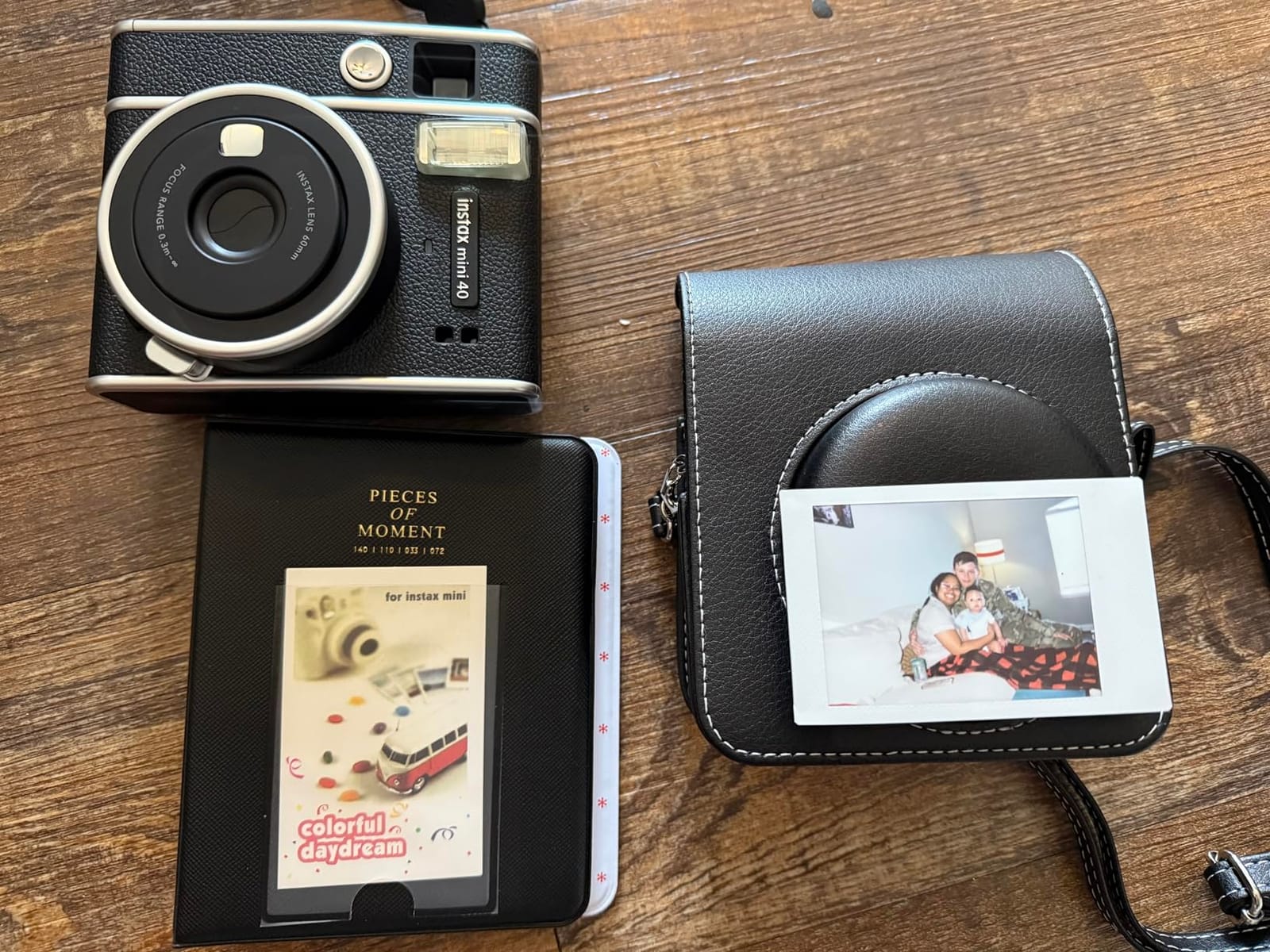 Fujifilm Instax Mini 41 Instant Camera Vintage Black. + Fujifilm Value Pack (40 Sheets) + Shutter Accessories Bundle, Includes Vintage Style Compatible Carrying Case, Black Photo Album 64 Pockets customer photo 1