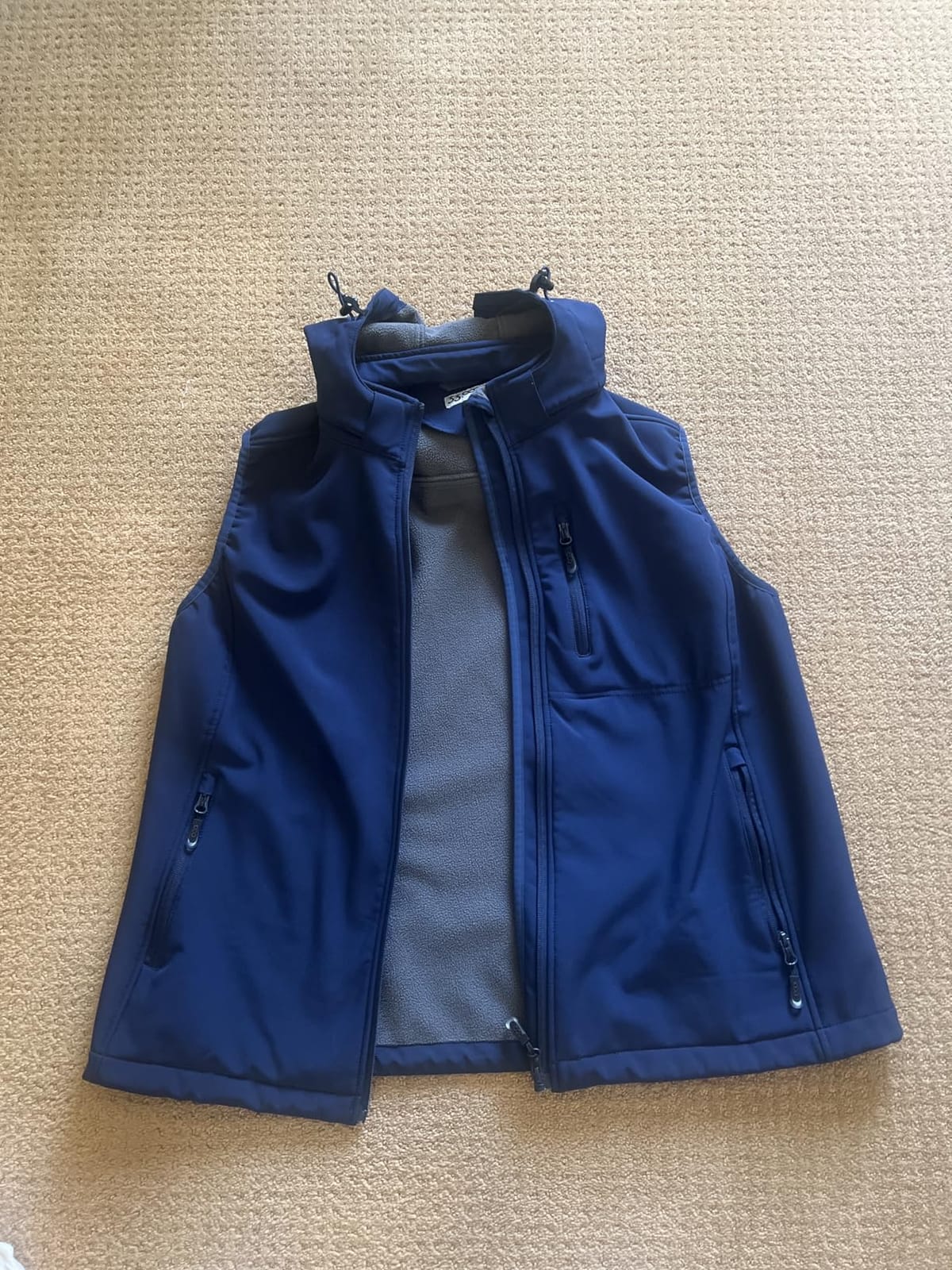 Women's Hooded Lightweight Softshell Vest Fleece Lined for Running customer photo 2