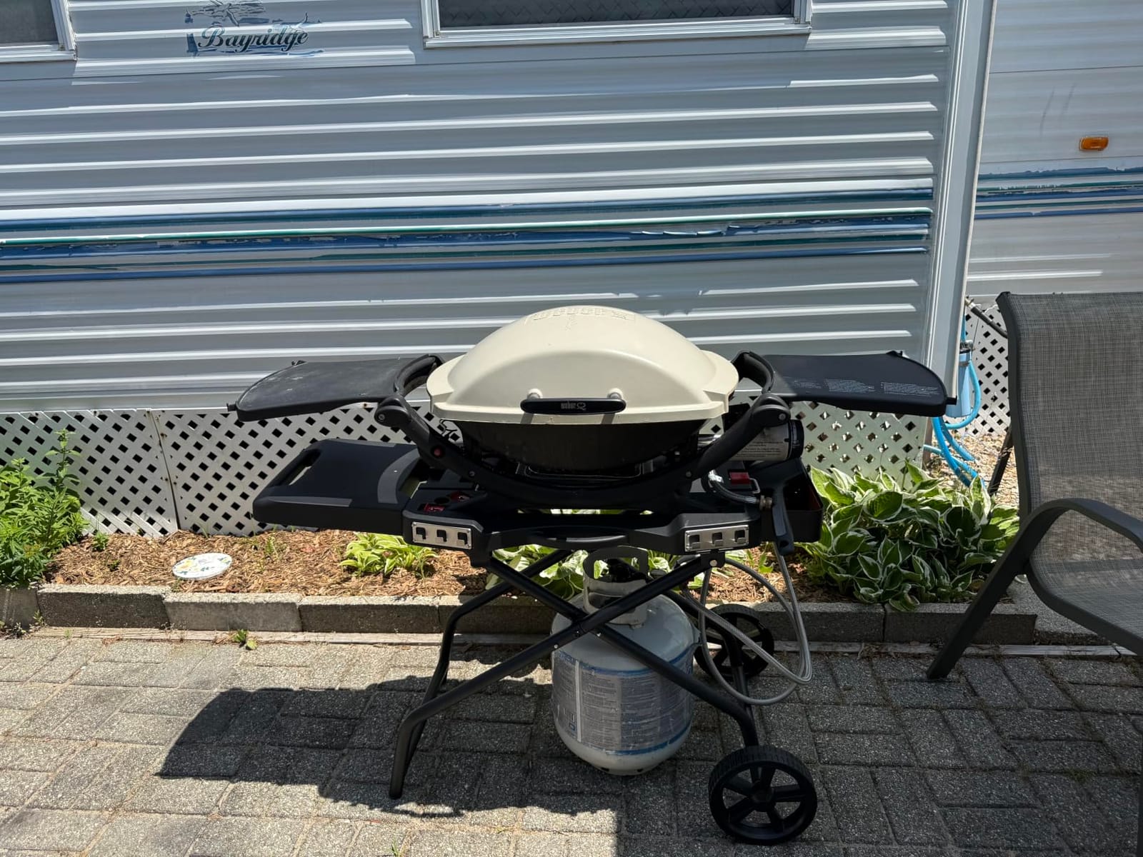 Outdoor Grill Stand for Weber Q1200, Q1000, Q2200, Q2400, Portable Grill Cart for Blackstone 17