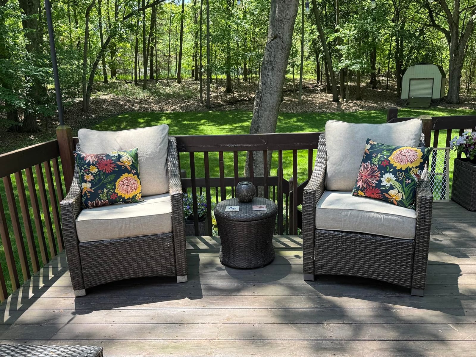 Honeycomb Outdoor Heritage Deep Seat Cushion for Patio Furniture, 24 x 23 customer photo 2