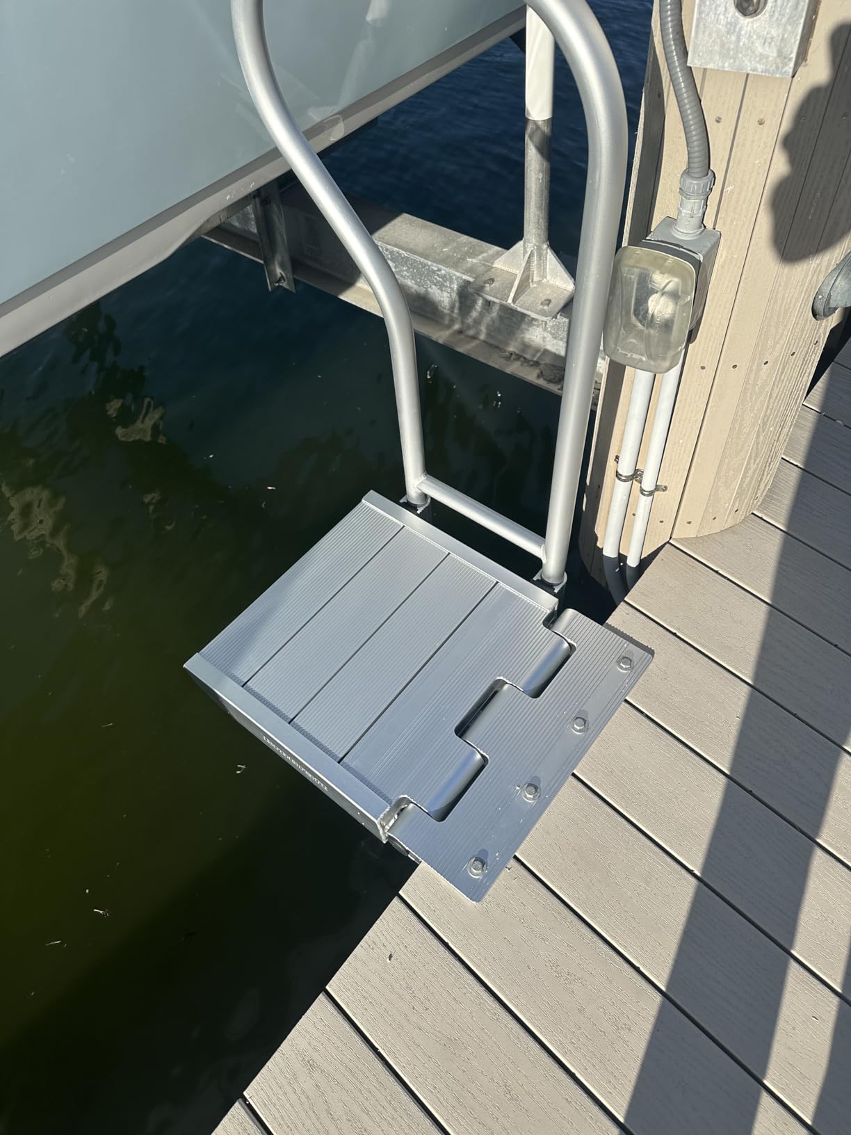 Brocraft Aluminum Boat Boarding Platform with Handrail | Dock to Boat Ramp Step/Board Platform for Easy Boarding customer photo 1