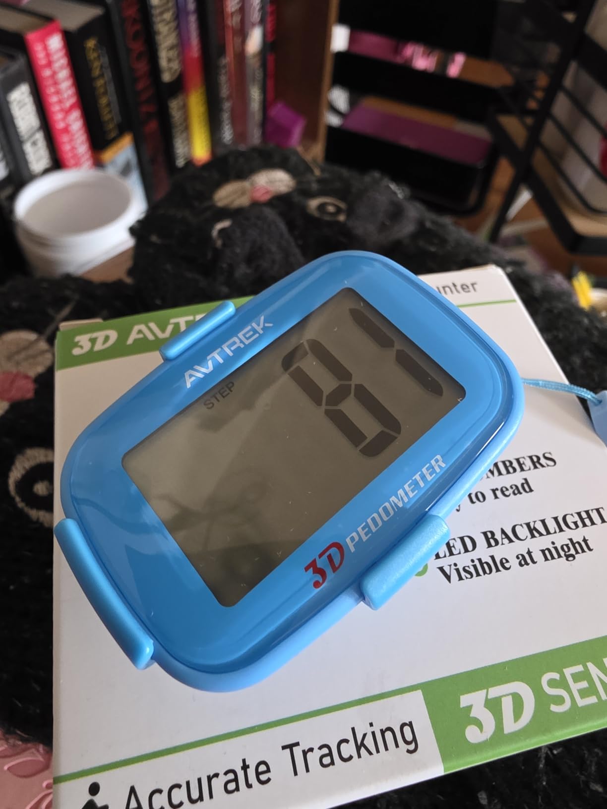 AVTREK 3D Step Counter Clip On with LED Backlight Pocket Pedometer for Walking Outdoor Activities Fitness Tracker Without Smartphone customer photo 1