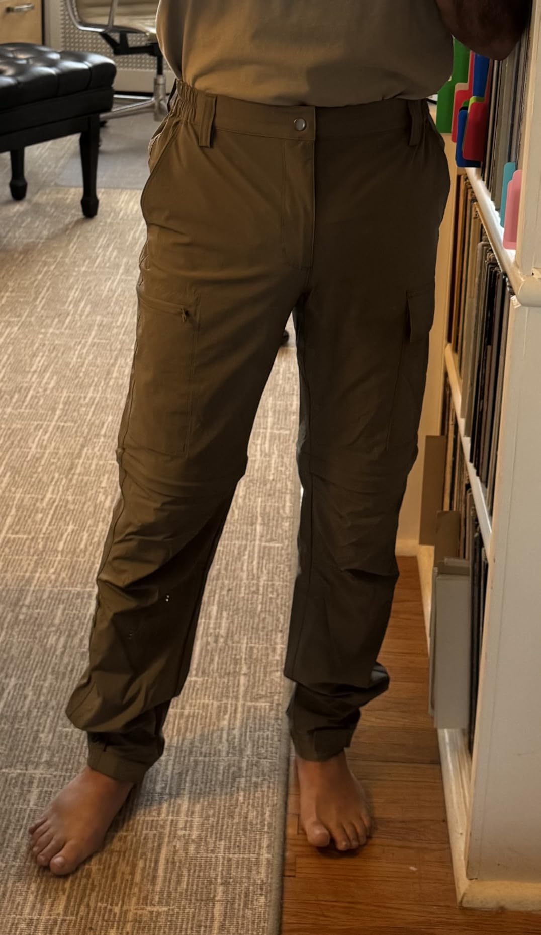 Wespornow Mens Convertible Hiking Pants: 3 in 1 Zip-Off for Travel customer photo 1