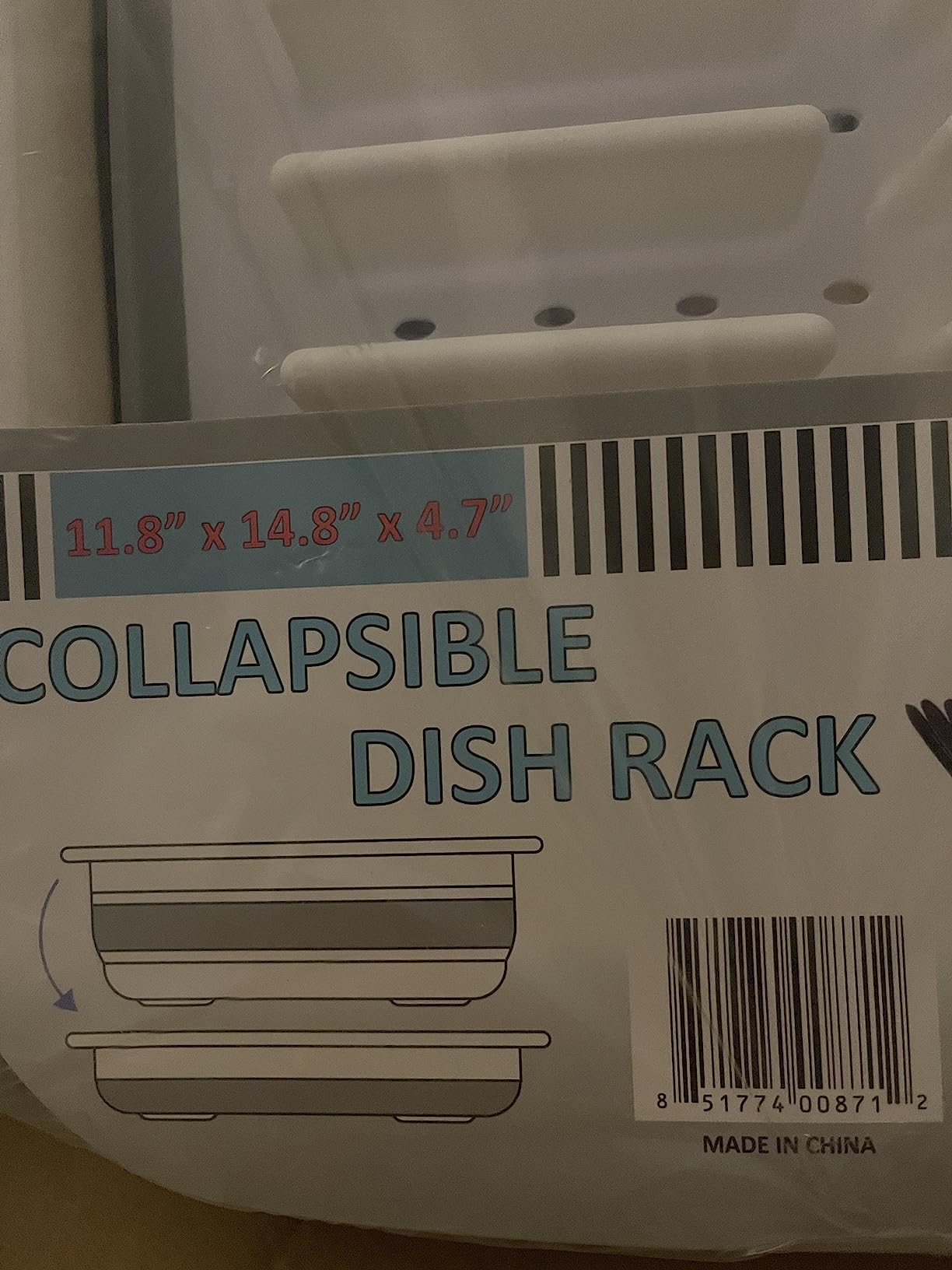 Collapsible Dish Drying Rack, Foldable Dinnerware Drainer Organizer customer photo 1