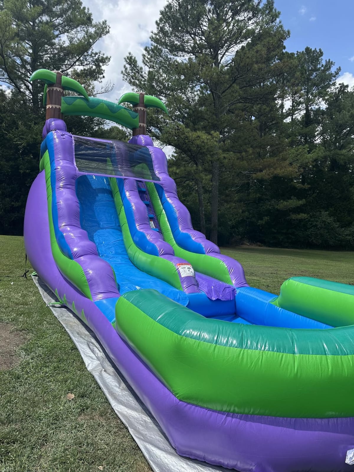 HeroKiddo 16ft Tropical Commercial Inflatable Water Slide with Blower customer photo 2