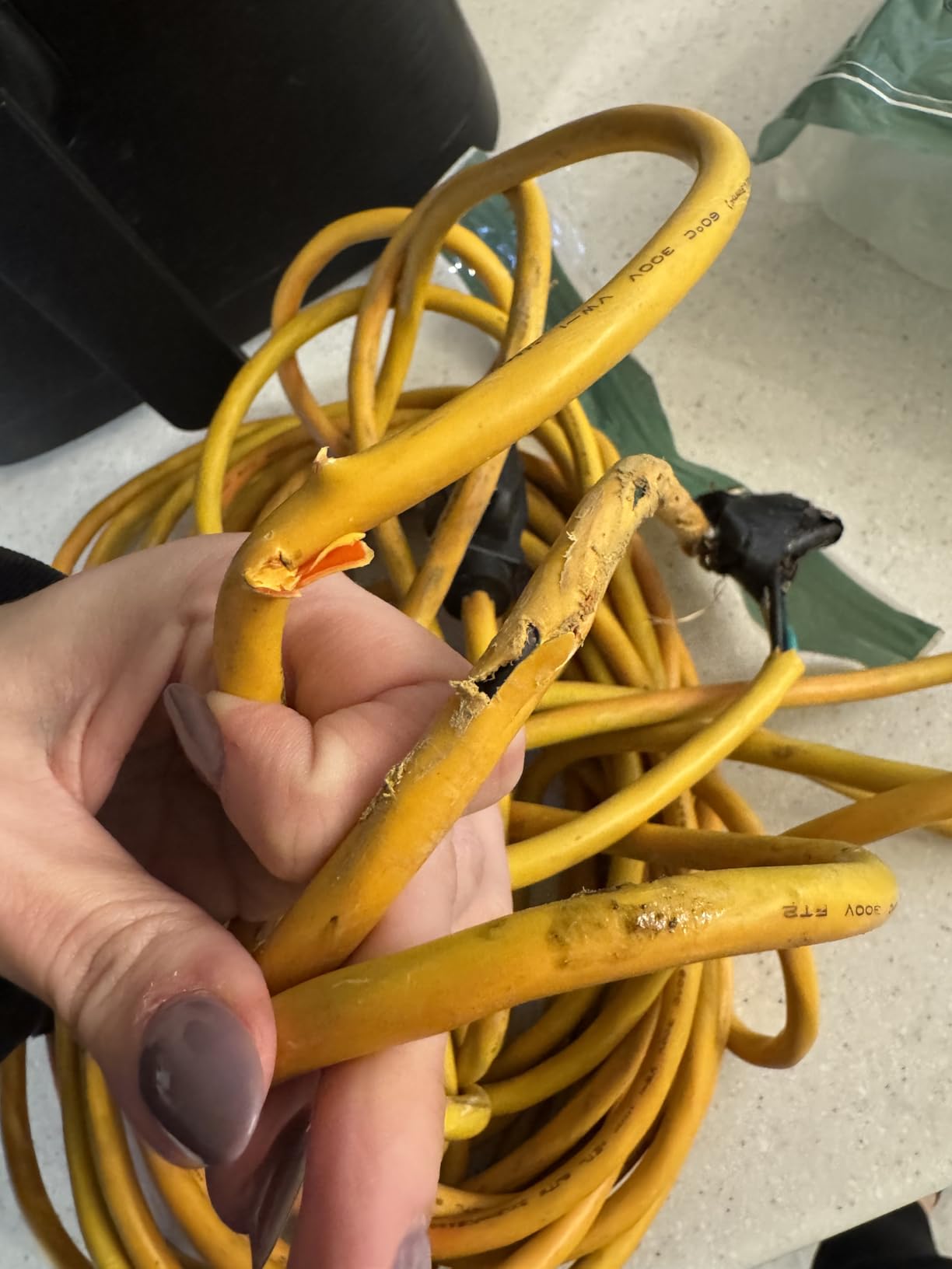 Outdoor Extension Cord 50 FT | 16/3 Gauge Heavy Duty 3 Prong Extension Cord, 13A 1625W SJTW, ETL Listed, Great for Garden and Home, Orange customer photo 1