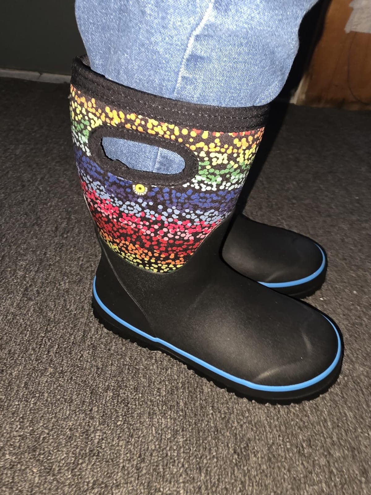 BOGS Grasp Kids Waterproof Rain Boots, Insulated Winter Snow Boots customer photo 1