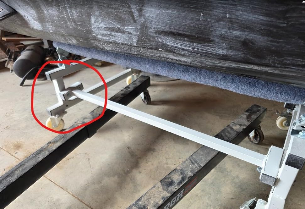 Jet Ski Dolly Cart, PWC Stand with Adjustable Carpeted Bunks | 1000 lbs Capacity customer photo 2