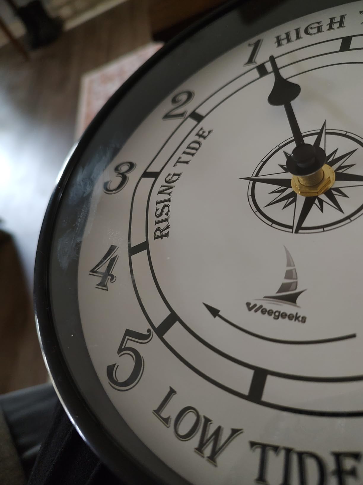 Tide Clock - 8 inch, High Tide Low Tide, Nautical Wall Clock, Wall Decor | The Ocean Doesn't Wait. Now You Won't Miss It. Silent Sweep. Know the Tides at a Glance. For Sailors, Surfers & Sea Lovers. customer photo 1