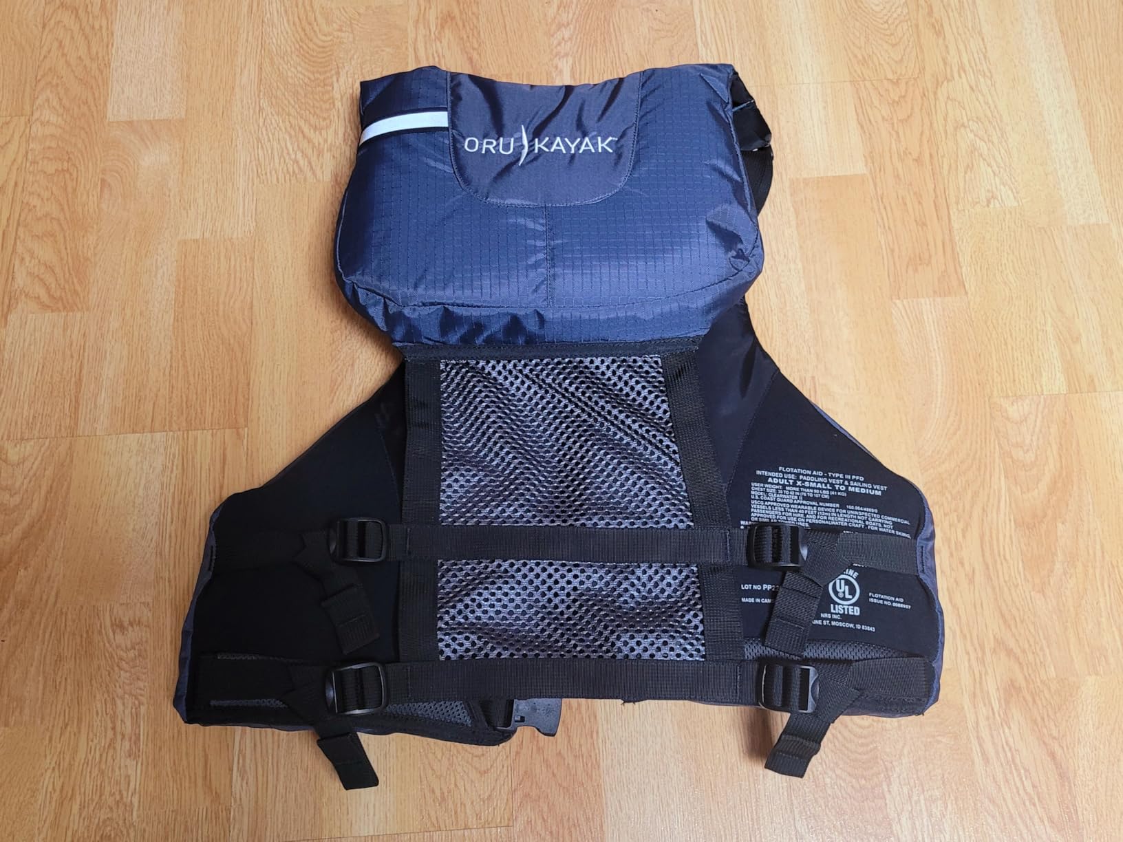Oru Kayak PFD Life Jacket | Water Safety Vest, Coast Guard Approved, NRS US Coast Guard Type: III, Adjustable Fit, Unisex, Lightweight, High Mobility, Material: 400-denier Ripstop Nylon customer photo 2