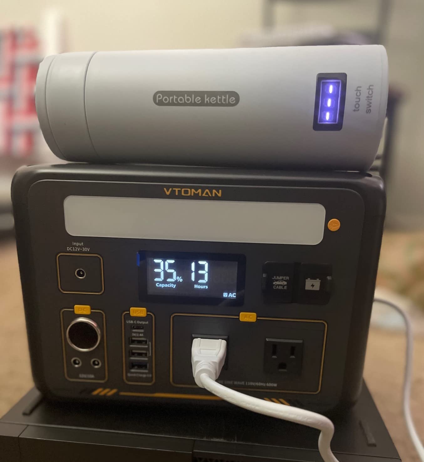 VTOMAN Jump 600X Portable Power Station 600W, 9 Ports LEP Solar Generator customer photo 2