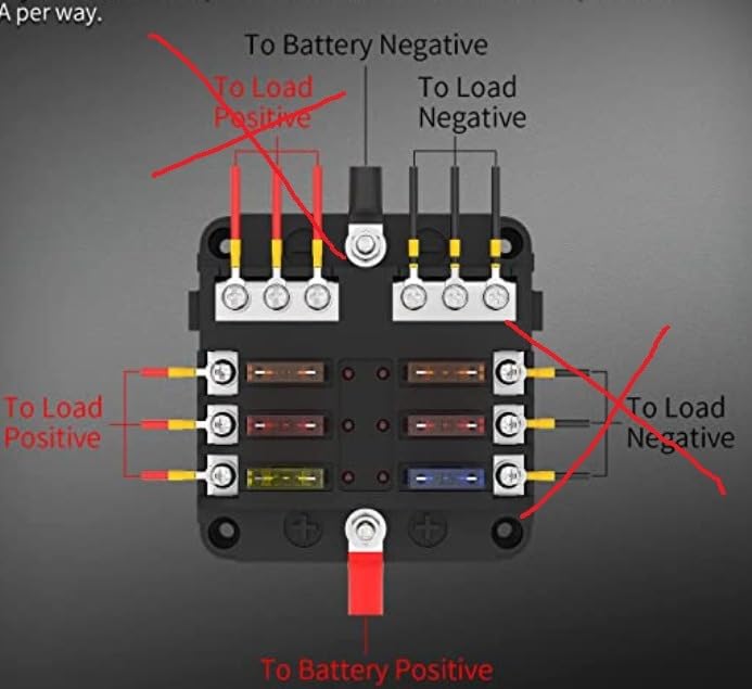 DaierTek 12V Fuse Block 6 Way 12 Volt Fuse Box ATO/ATC Marine Fuse Panel with LED Indicator Light Waterproof 24V for Automotive Boat Car Truck customer photo 2