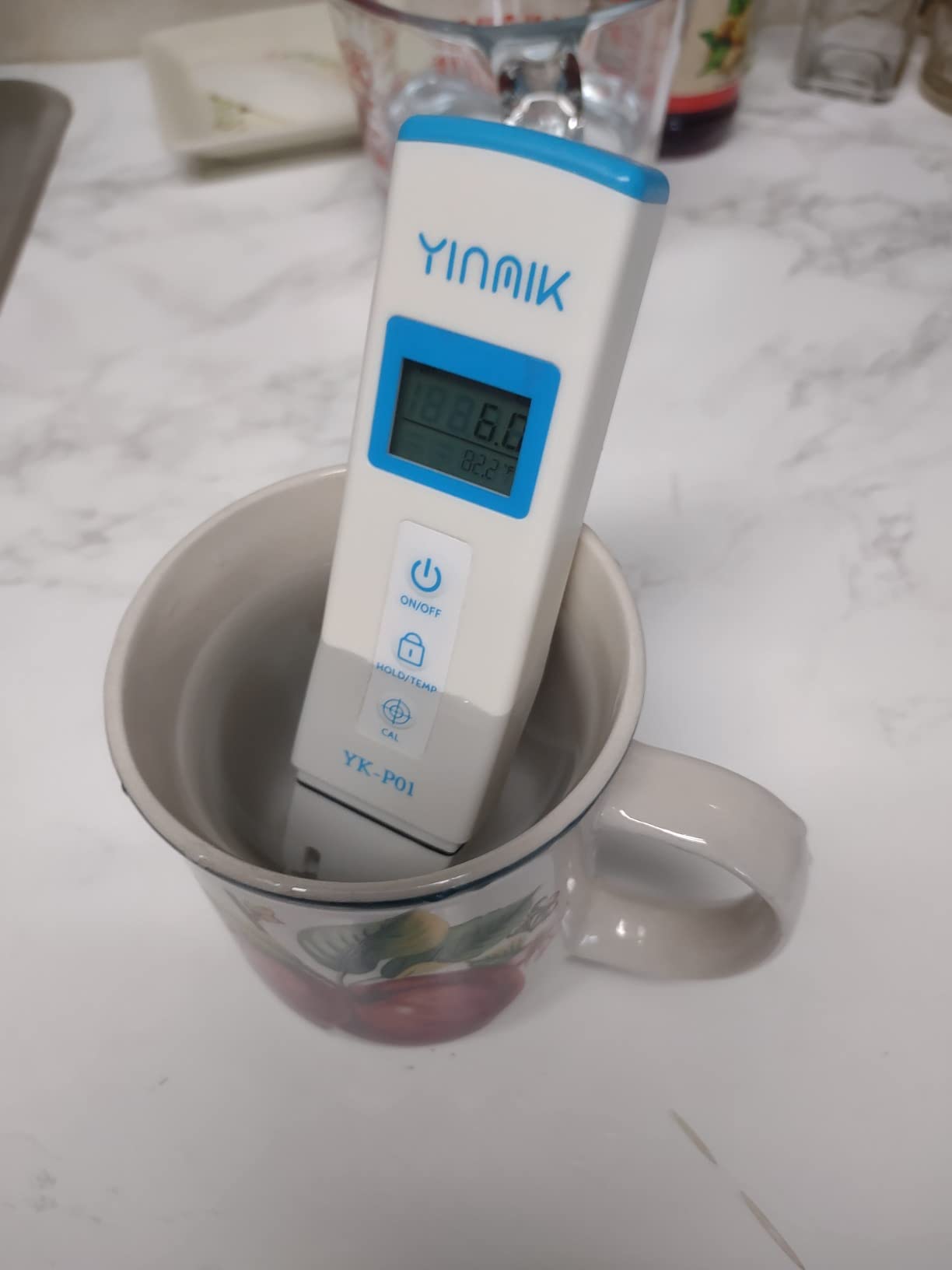 YKMINK YK-P01 pH Tester, Digital pH Meter for Water,pH Temp Meter with ATC customer photo 2