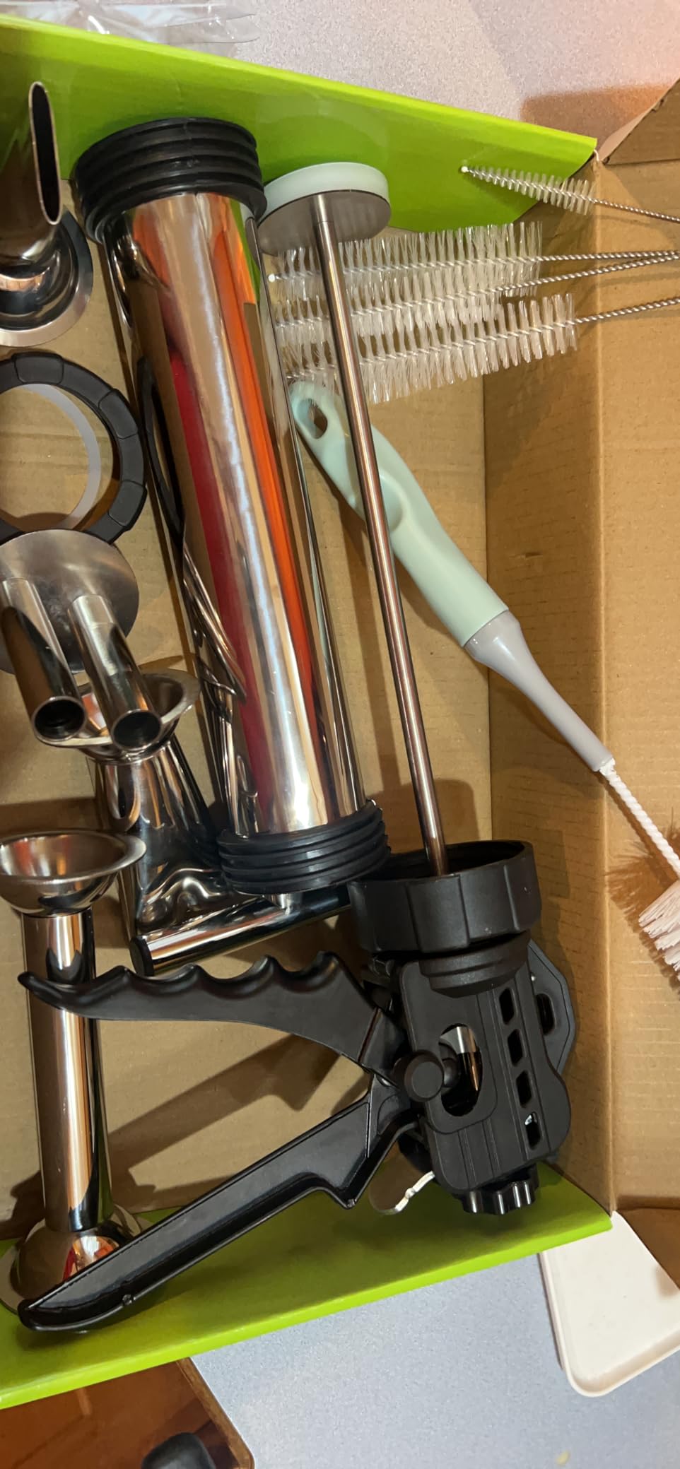 2.5LB Jerky Gun Kits, Stainless Steel Jerky Maker, Beef Stick Gun customer photo 2