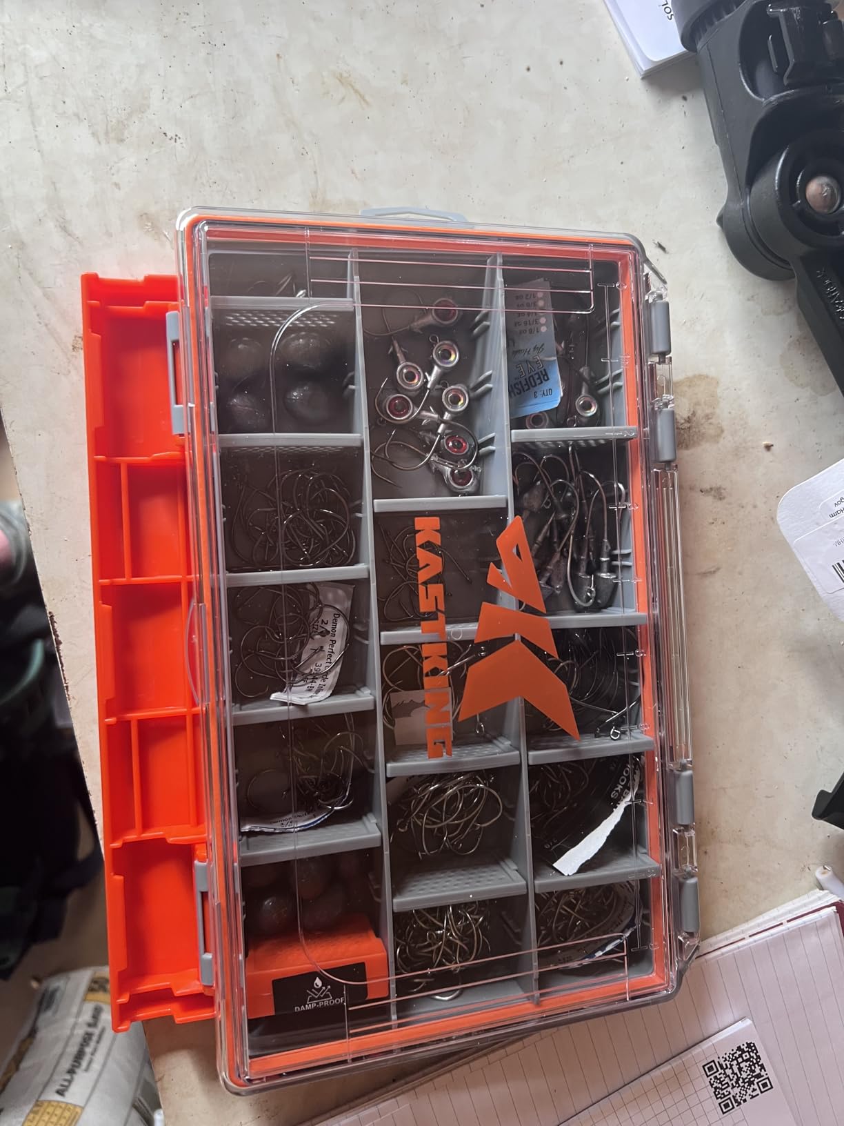 KastKing HyperSeal Waterproof Tackle Box, 3600 Tackle Trays | Fishing Tackle Box Organizer with Removable Dividers, Lure Box and Terminal Tackle Storage, Fishing Gear, 1 Pack customer photo 1