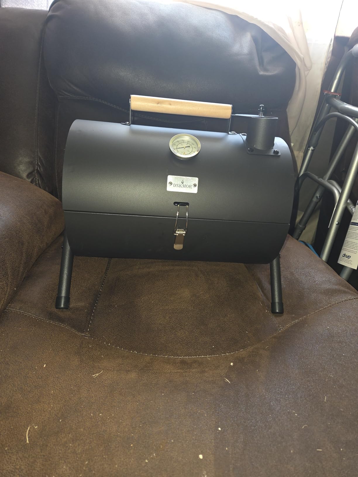 Charcoal Grill for Outdoor BBQ Smoker Tabletop Portable BBQ Grill,RED customer photo 1