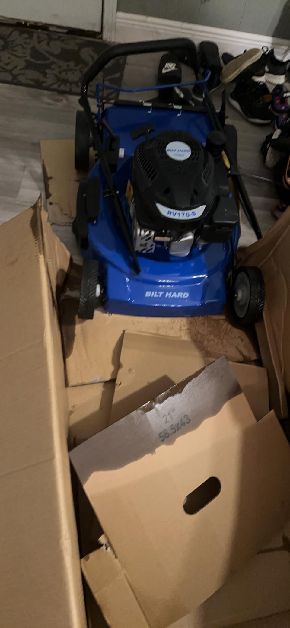 BILT HARD 21 Inch Lawn Mower Gas Powered, 4-Cycle 144cc Engine, 3-in-1 Push Lawnmower with Bagging, Mulching & Side Discharge, Adjustable 8-Positions Cutting Height, Easy Start customer photo 2