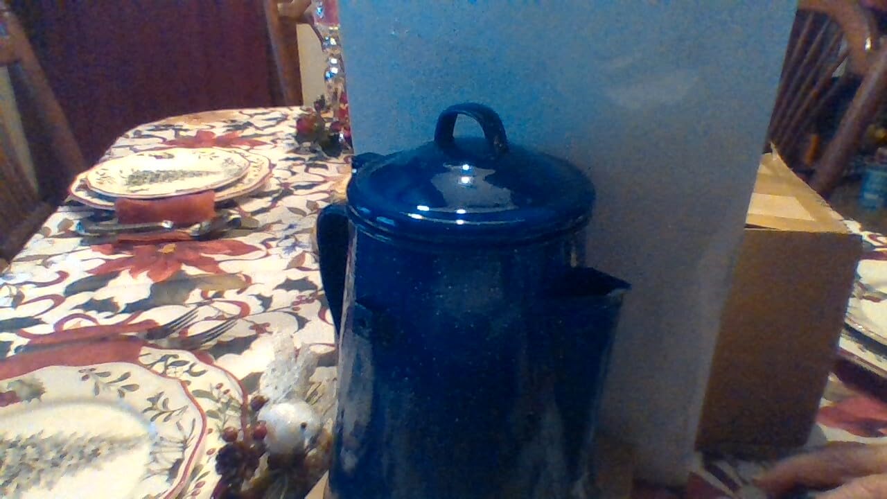 COLETTI Classic Percolator Coffee Pot — The Most Nostalgic Camping Coffee Pot, Now Modernized [Blue Enamel, 12 Cup] customer photo 1