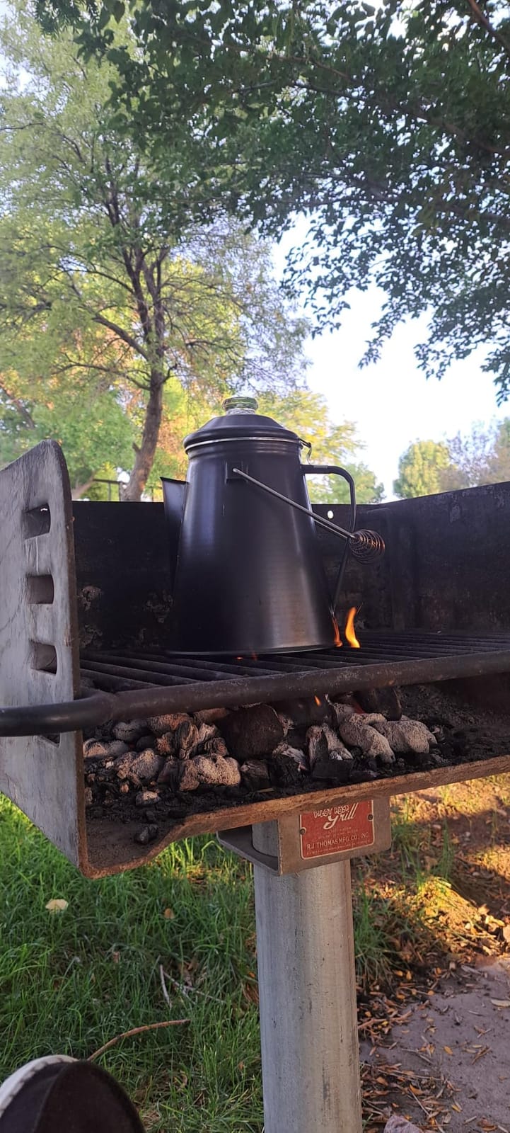 COLETTI Classic Percolator Coffee Pot — The Most Nostalgic Camping Coffee Pot, Now Modernized [Blue Enamel, 12 Cup] customer photo 2