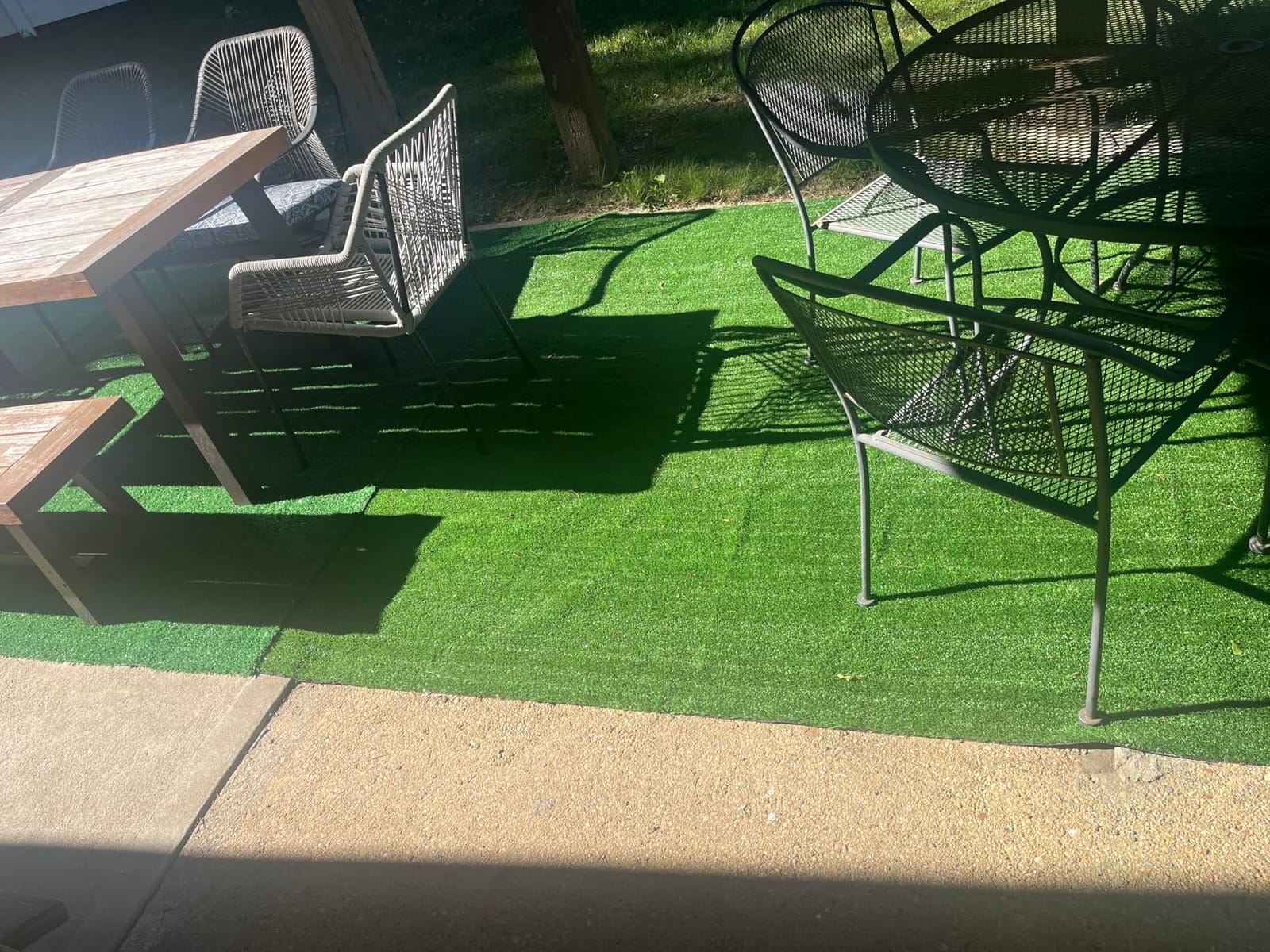 Garland Rug Artificial Grass 7 Ft. X 10 Ft. Large Indoor/Outdoor Area Rug Green - Lush Green, Durable, and Low-Maintenance for Patios, Lawns, and More customer photo 1